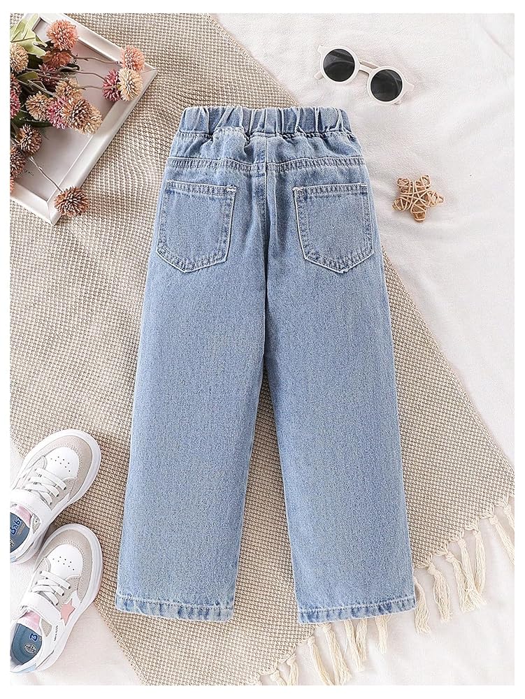 パンツ chiiiii X-girl QUILTED STITCH PANTS M Motif-detail wide leg jeans - Denim blue/Lilo & Stitch